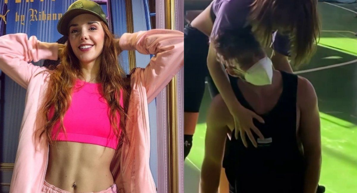 Julieta Nair Calvo tuvo un accidente con su bailarín en un ensayo de La Academia.&nbsp;