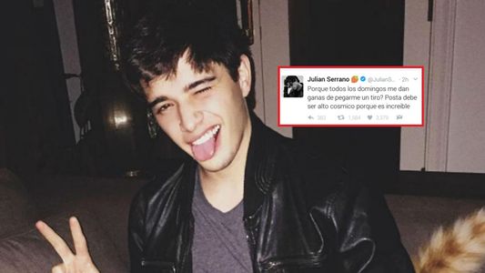 Julián Serrano dio un polémico mensaje en Twitter que después borró