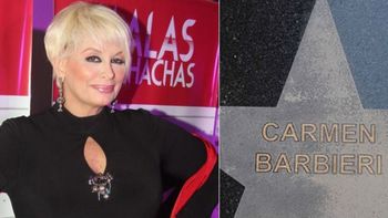 Carmen Barbieri y su estrella en el centro porteño: Estoy feliz, lo agradezco mucho, de verdad