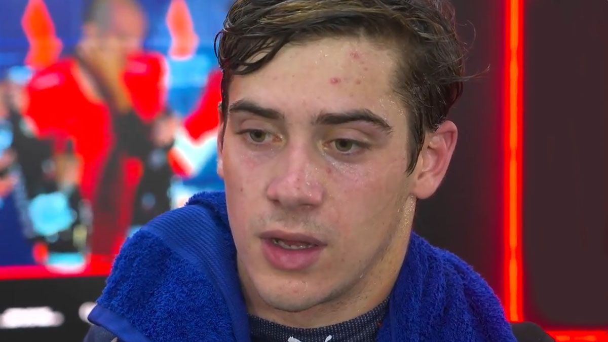 Franco terminó agotado y con dolores en el estómago por la elevaa temperatura y la humedad de Singapur. (Foto: Captura de TV)