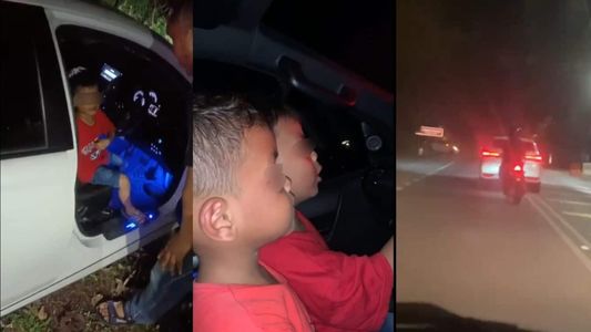 Dos hermanitos de 6 y 3 años les robaron el auto a sus padres para ir a una juguetería