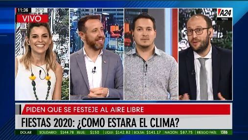 El clima para las Fiestas de fin de Año, según el pronóstico de A24
