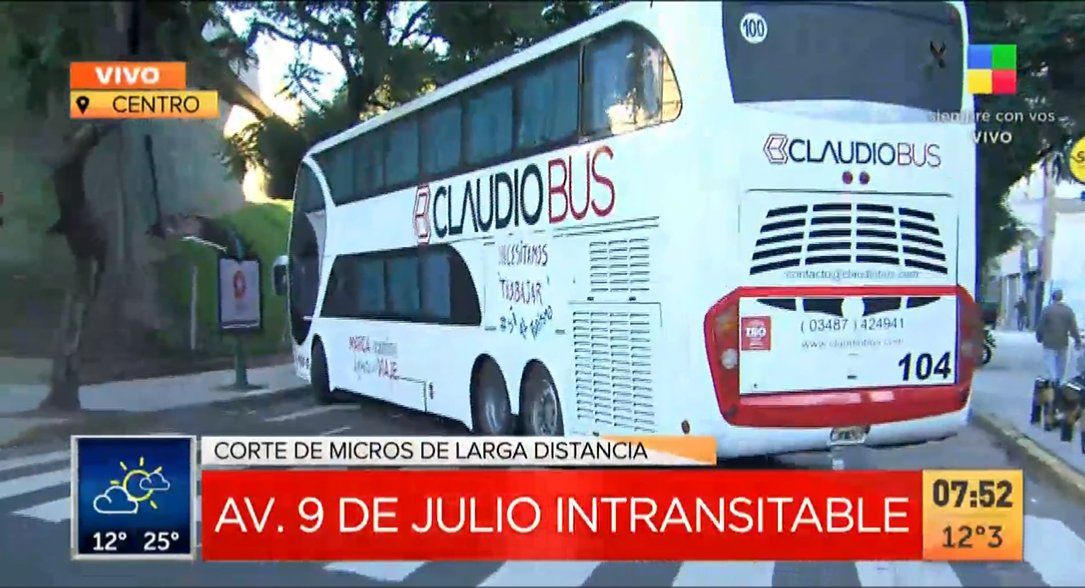 Más de 20 horas de corte en la intersección de las avenidas 9 de Julio y San Juan