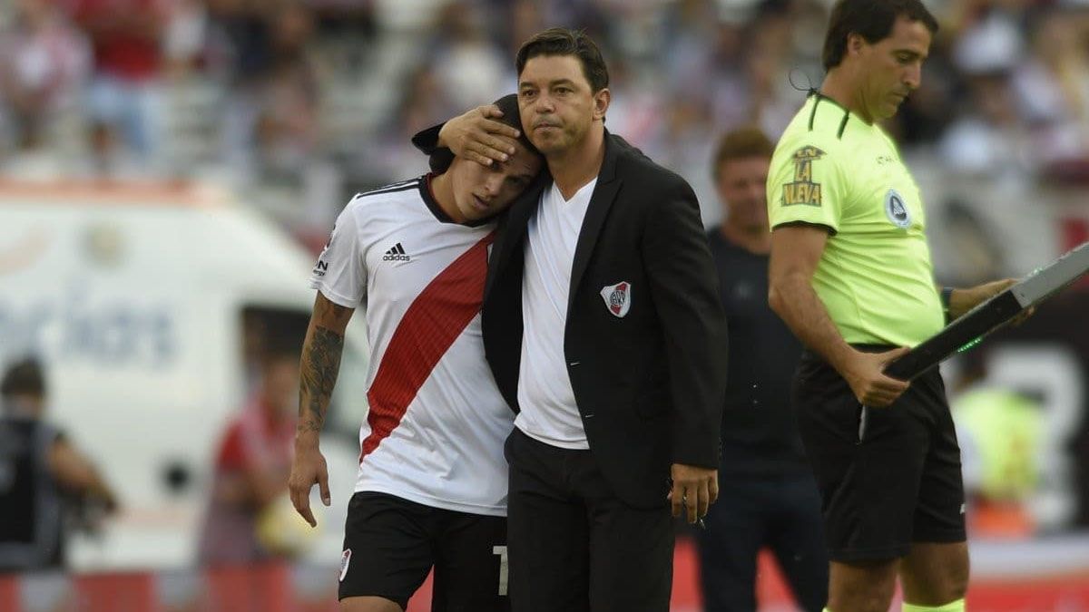 Juan Fernándo Quintero y Marcelo Gallardo.