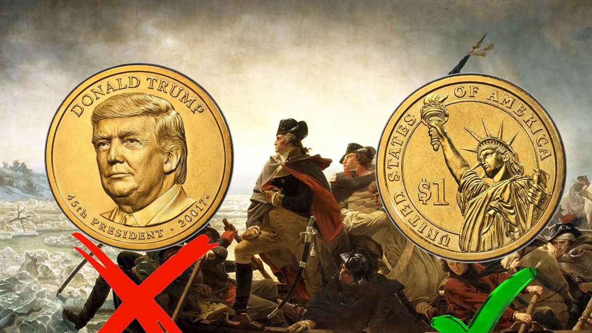 La moneda con la cara de Donald Trump no se puede imprimir para celebrar los 250 años de la independencia de EE.UU. (Foto: A24.com)