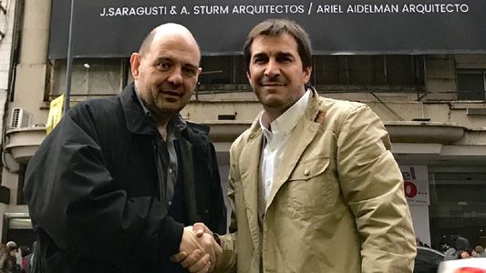 Rottemberg y Faroni sellaron el acuerdo para inaugurar juntos el nuevo Multiteatro