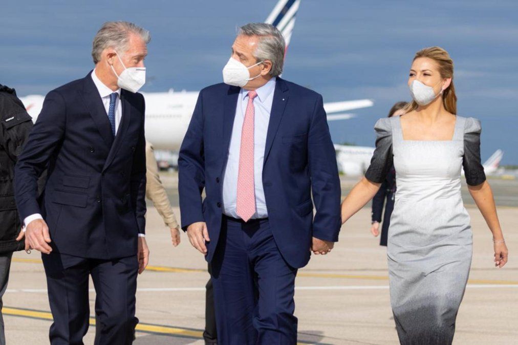 Alberto Fernández arribó a Francia para reunirse con el presidente Emmanuel Macron y empresarios de ese país (Foto:&nbsp; Presidencia de la Nación).&nbsp; &nbsp;