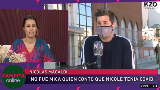 Pampita enfrentó a Nicolás Magaldi por la primicia del COVID positivo de Nicole