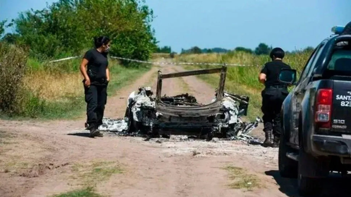 El auto donde encontraron el cuerpo de&nbsp;Erica Vanesa Romero