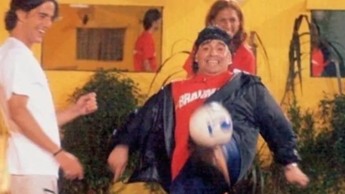 Diego Maradona en Gran Hermano. 