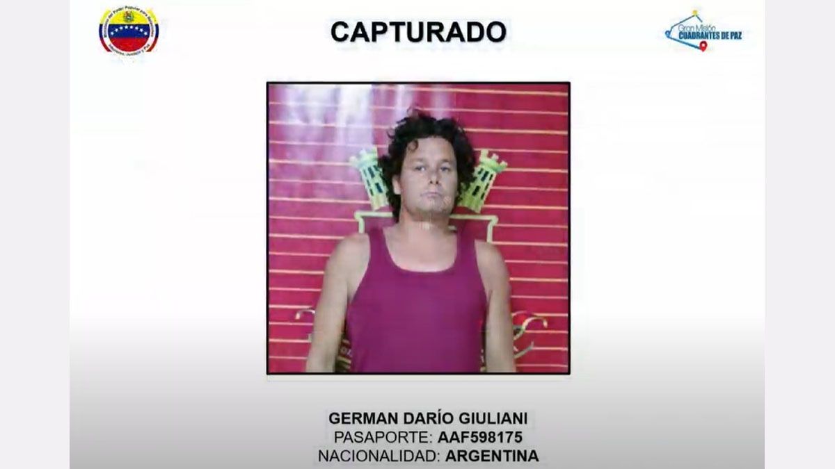 otro argentino detenido por el gobierno vwnezolano de Nicolás Maduro. (Foto: cuenta de ) 