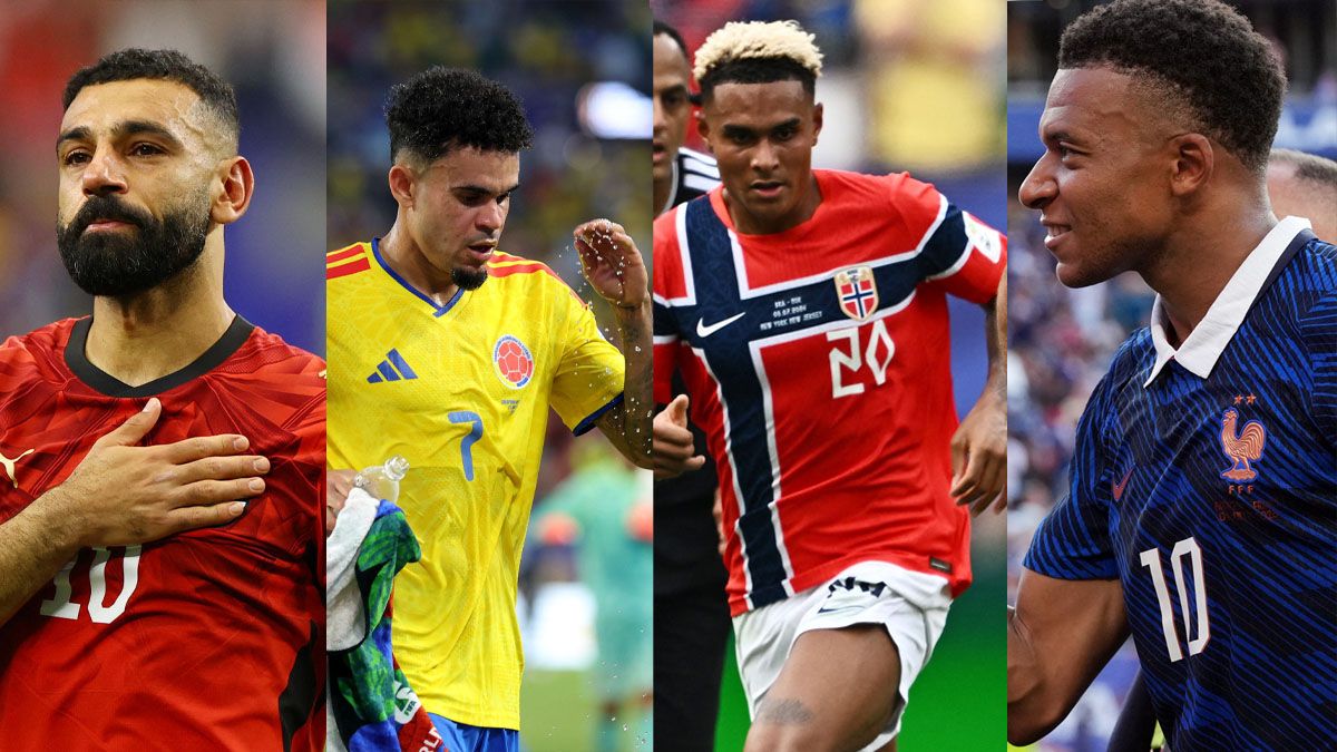 Mo Salah de Egipto por la defensa izquierda. Luis Díaz de Colombia y Antonio Musa de Noruega, por derecha. Y 