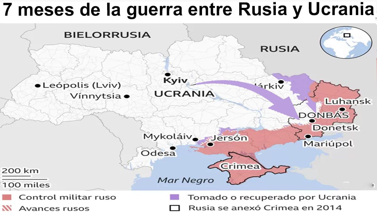 Volodímir Zelensky recuperó gran parte del territorio Ucraniano y hasta abrió una zona en la región del Donbás, considerada 