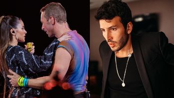 El gesto de Sebastián Yatra con Tini Stoessel tras cantar con Coldplay