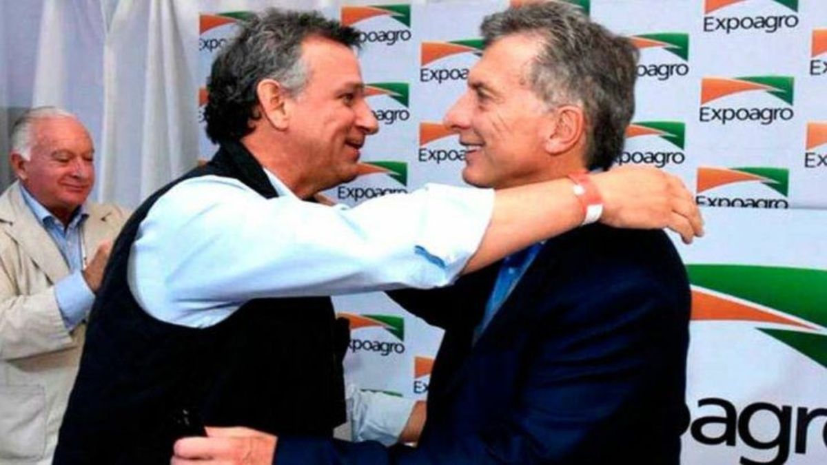 Fern&aacute;n Saguier y Mauricio Macri.