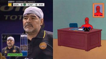 Los memes del debut de Diego Maradona como entrenador en México