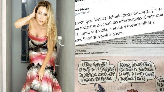 Inés Estévez enojada con el chiste “machista” de Sendrá: Gente que piensa como vos viola, empala y asesina