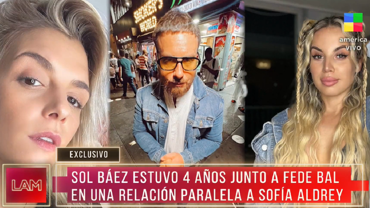 Sol Báez, la otra novia de Fede Bal con la que tuvo una relación paralela mientras salía con Sofía Aldrey
