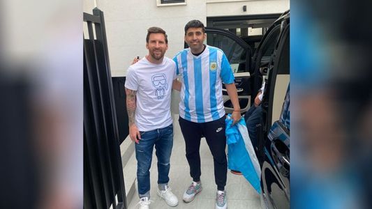 ¡Increíble! Un peluquero argentino conoció a Lionel Messi y fue su custodio durante unos minutos