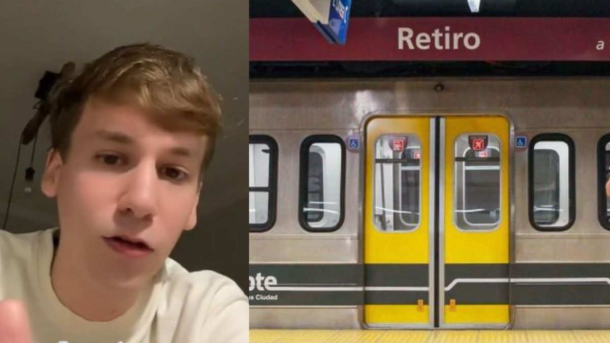 Video: el curioso detalle que impactó a un español que visitó el subte porteño (Foto: @gonzalo_sans)