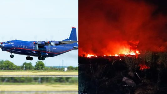 Video | Avión con una carga peligrosa se estrelló en Grecia