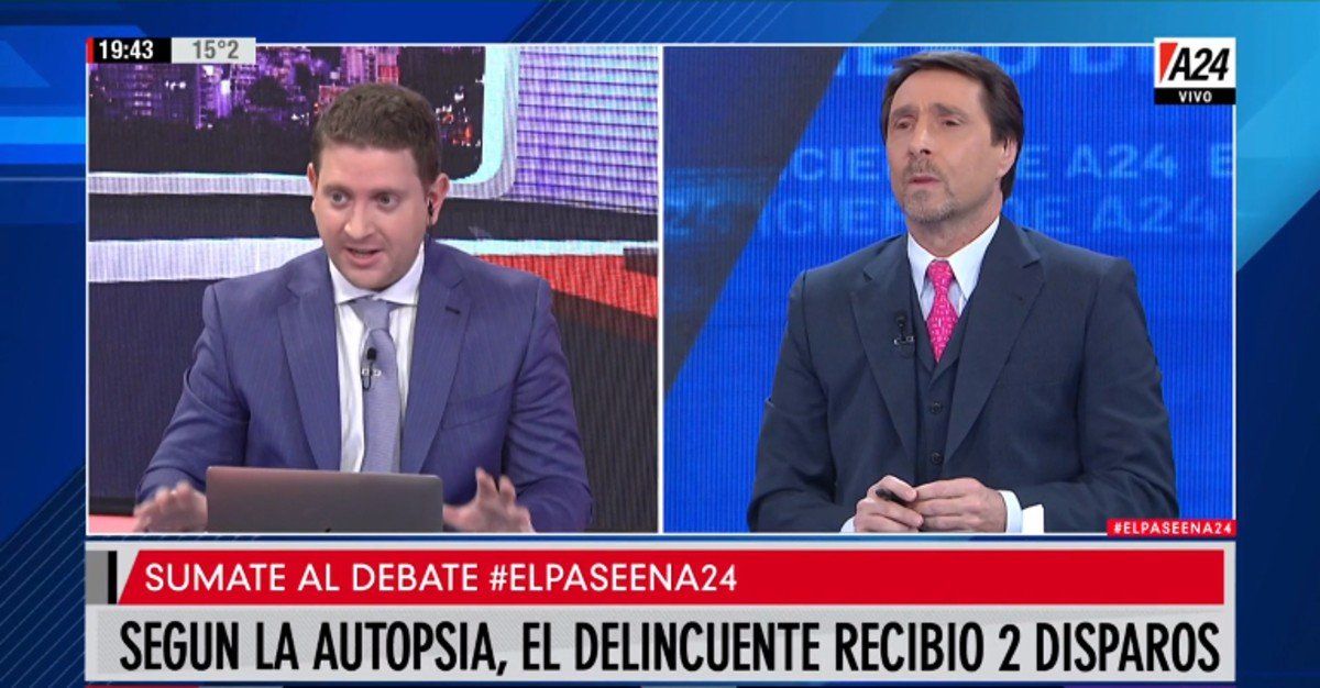 El pase en A24: mirá el debate de Jonatan Viale y Feinmann sobre el caso del jubilado que mató a un delincuente