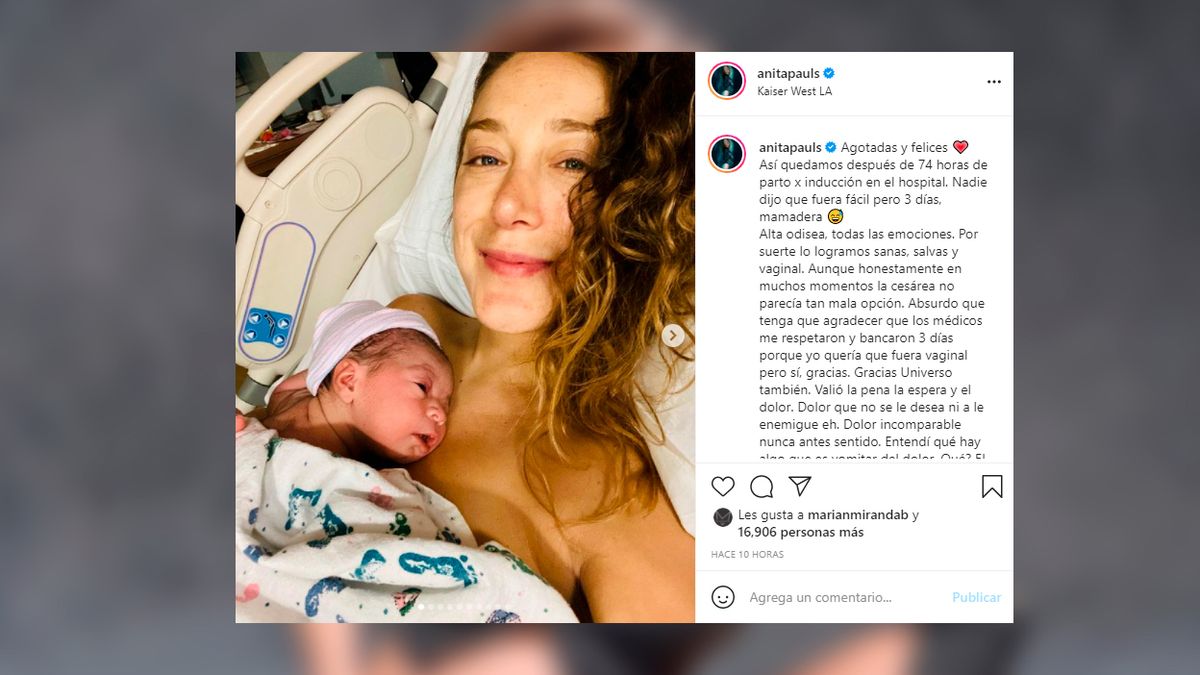 En las redes: La foto de Anita Pauls con su hija en brazos recibió miles de likes en Instagram.