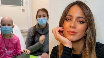Tiene 8 años, está en tratamiento contra el cáncer y conmovió a Tini Stoessel bailando Miénteme