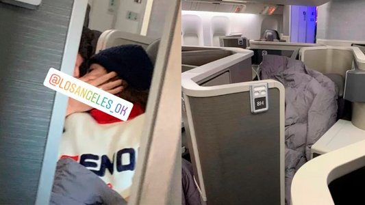 Tini Stoessel y Sebastián Yatra, in fragantis en un avión: besos y mimos debajo de la frazada