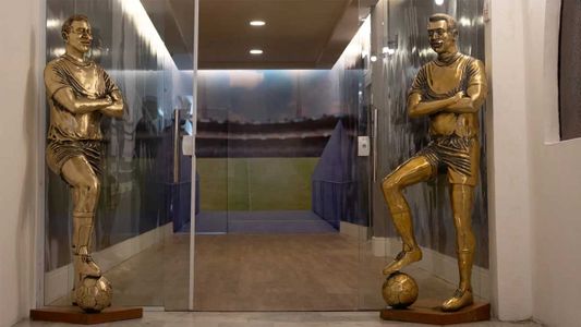 Césped sintético, ploteo de tribunas y dos estatuas tamaño real: cómo es el mausoleo donde fue sepultado Pelé