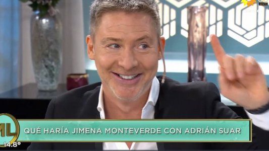 Jimena Monteverde y Adrián Suar, divertido y picante ida y vuelta en la mesa