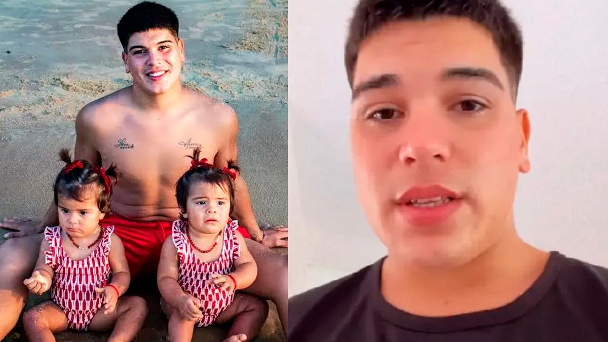 La emotiva reacción de Thiago Medina en terapia al ver a sus gemelas