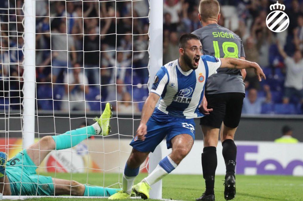 Europa League: Matías Vargas anotó en el empate 1-1 de Espanyol ante Ferencvarosi
