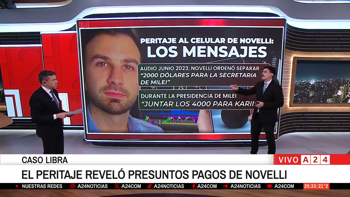 Causa Libra: el peritaje al celular de Novelli reveló presuntos pagos a Milei