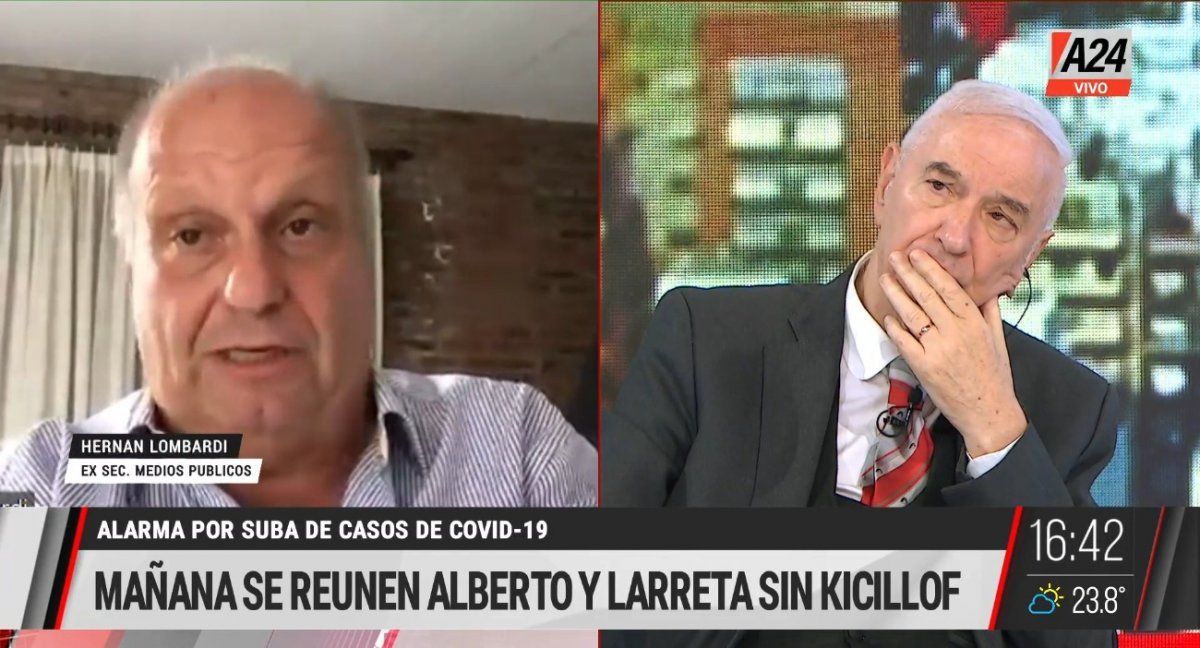 Hernán Lombardi con Mauro Viale