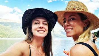 Nicole Neumann viajó a Bariloche para reencontrarse con su hermana, Gegé