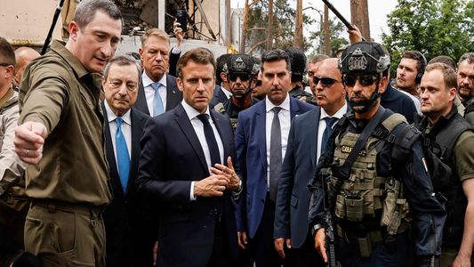 Emmanuel Macron, Olaf Scholz y Mario Draghi viajaron a Ucrania a dar su apoyo político y financiero a Volodimir Zelenski