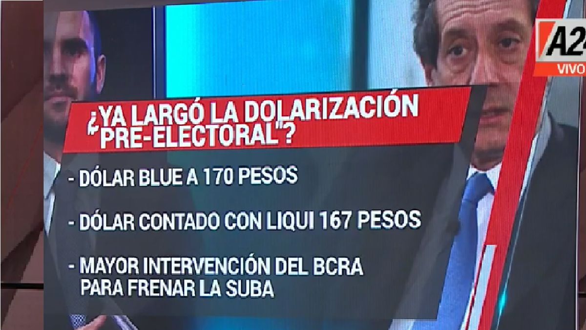 Los dólares alternativos comenzaron a moverse hacia arriba ante el inicio de la campaña electoral. La dolarización es vista como señal de alarma (Foto: Captura de TV)