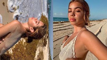 El destape de Anna Chiara: la hija de Andrea del Boca hizo un topless y lo compartió en Instragram