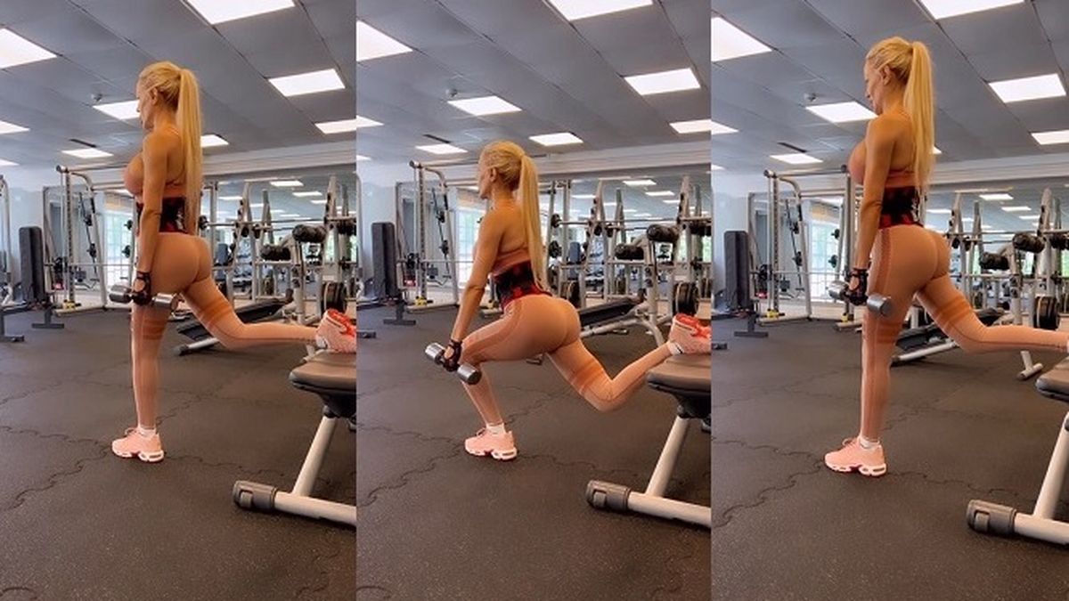 Luciana Salazar comenz&oacute; un rutina de entrenamiento guiada por un personal trainer para cuidar su escultural silueta.&nbsp;