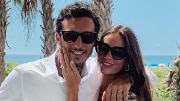 Diana Arnopoulos, la pareja de Pico Mónaco, mostró su pancita en la playa