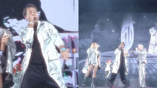 Chano Moreno Charpendier sorprendió en el recital de Miranda! e hizo cantar al estadio entero: el video