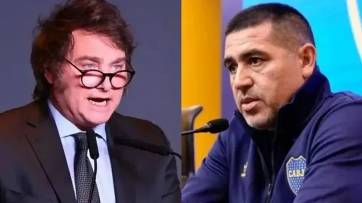 Javier Milei cargó contraRiquelme tras la derrota de Boca en el superclásico. (Foto: archivo)