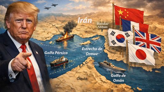 Crisis energética: Trump impulsa una coalición militar internacional para proteger el estrecho de Ormuz