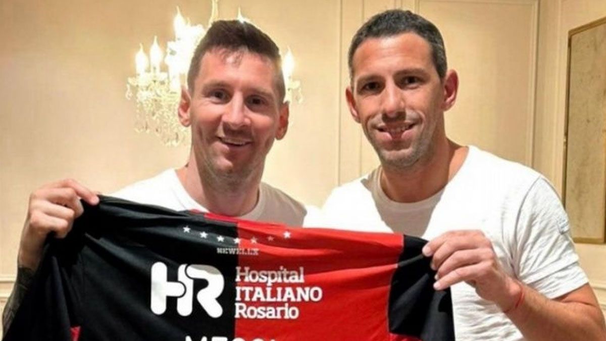 Lionel Messi y Maxi Rodríguez