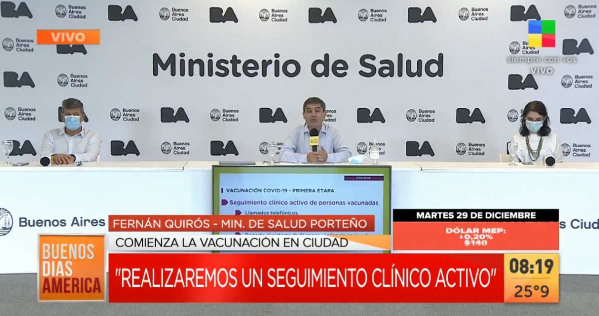 Quirós: confianza en la vacuna, seguimiento clínico de los vacunados y pedido para acceder a la información