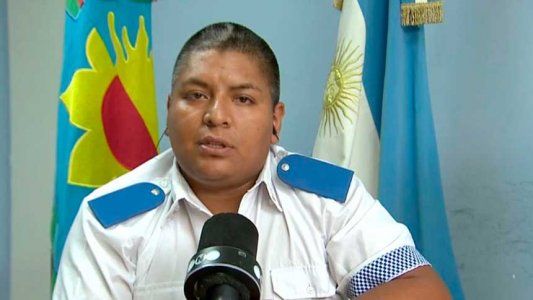 La foto de Chocobar en su vuelta al trabajo como policía, pese a estar procesado por matar a un delincuente