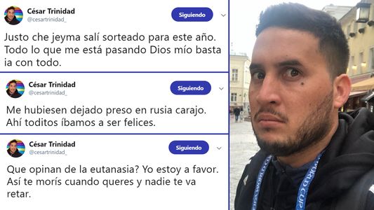 César Trinidad se desahoga en Twitter ¡y Maga Caballero lo consuela!