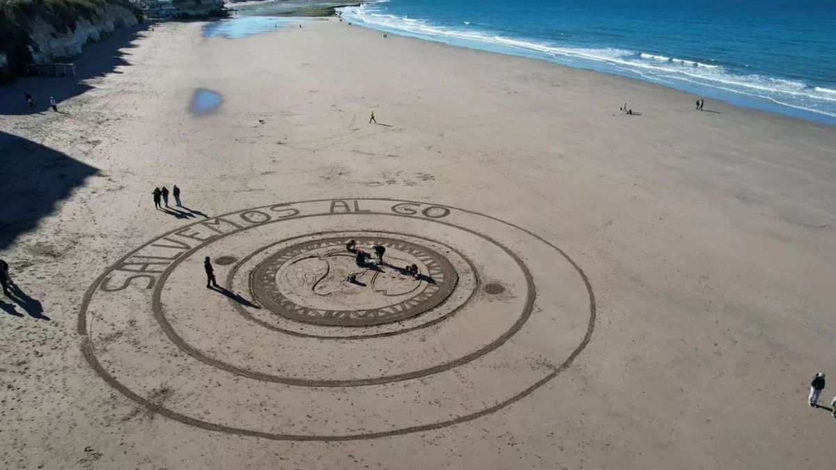 Manifestación en las playas del Golfo San Matías