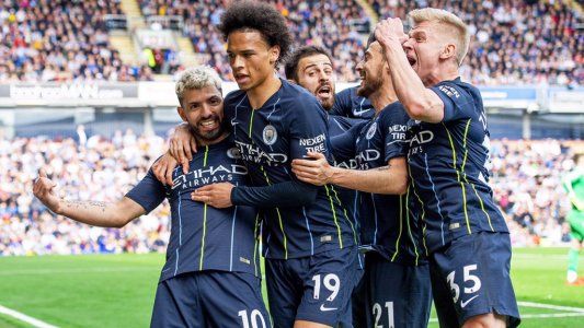 Manchester City, con gol del Kun Agüero, le ganó 1-0 al Burnley y volvió a la cima de la Premier League